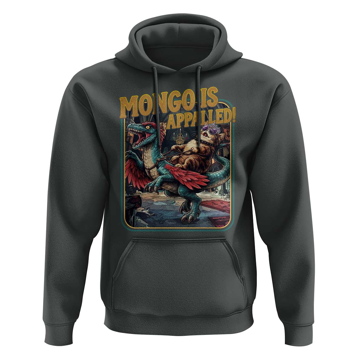 Mongo is Appalled Hoodie Vintage Princess Donut Riding Mongo