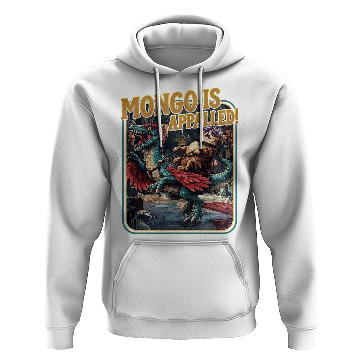 Mongo is Appalled Hoodie Vintage Princess Donut Riding Mongo