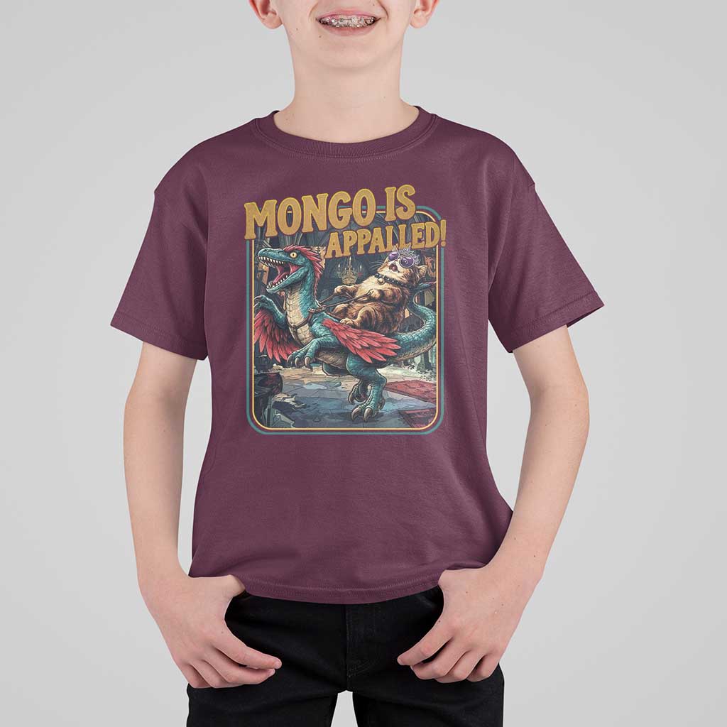 Mongo is Appalled T Shirt For Kid Vintage Princess Donut Riding Mongo