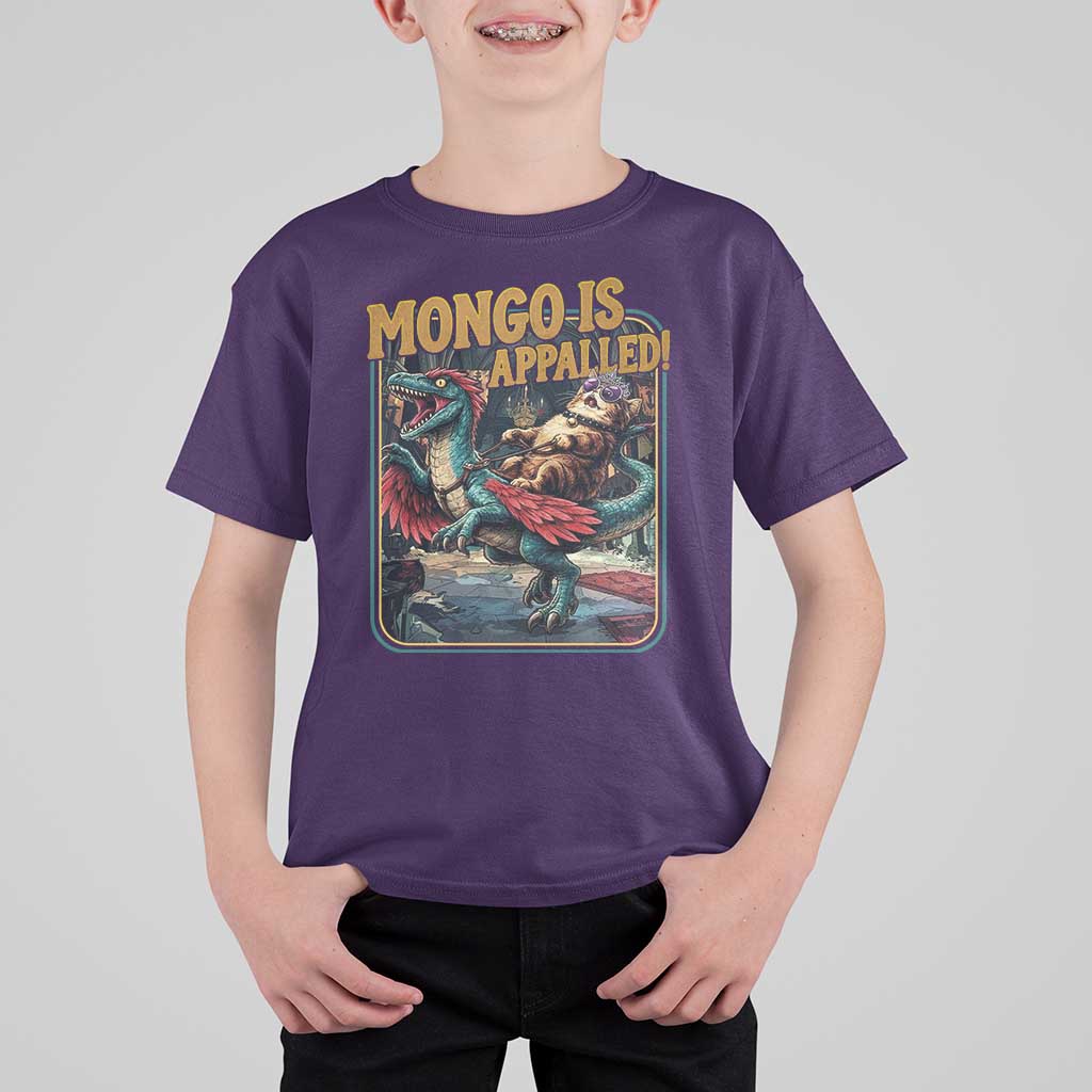 Mongo is Appalled T Shirt For Kid Vintage Princess Donut Riding Mongo