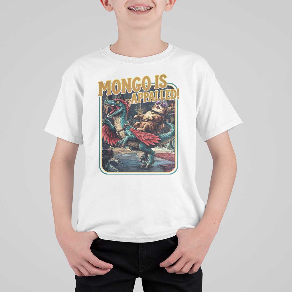 Mongo is Appalled T Shirt For Kid Vintage Princess Donut Riding Mongo