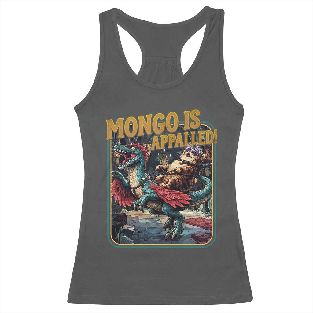 Mongo is Appalled Racerback Tank Top Vintage Princess Donut Riding Mongo