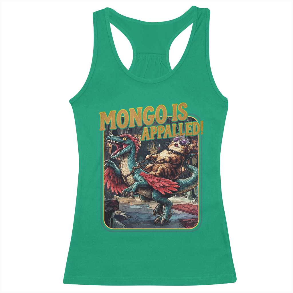 Mongo is Appalled Racerback Tank Top Vintage Princess Donut Riding Mongo