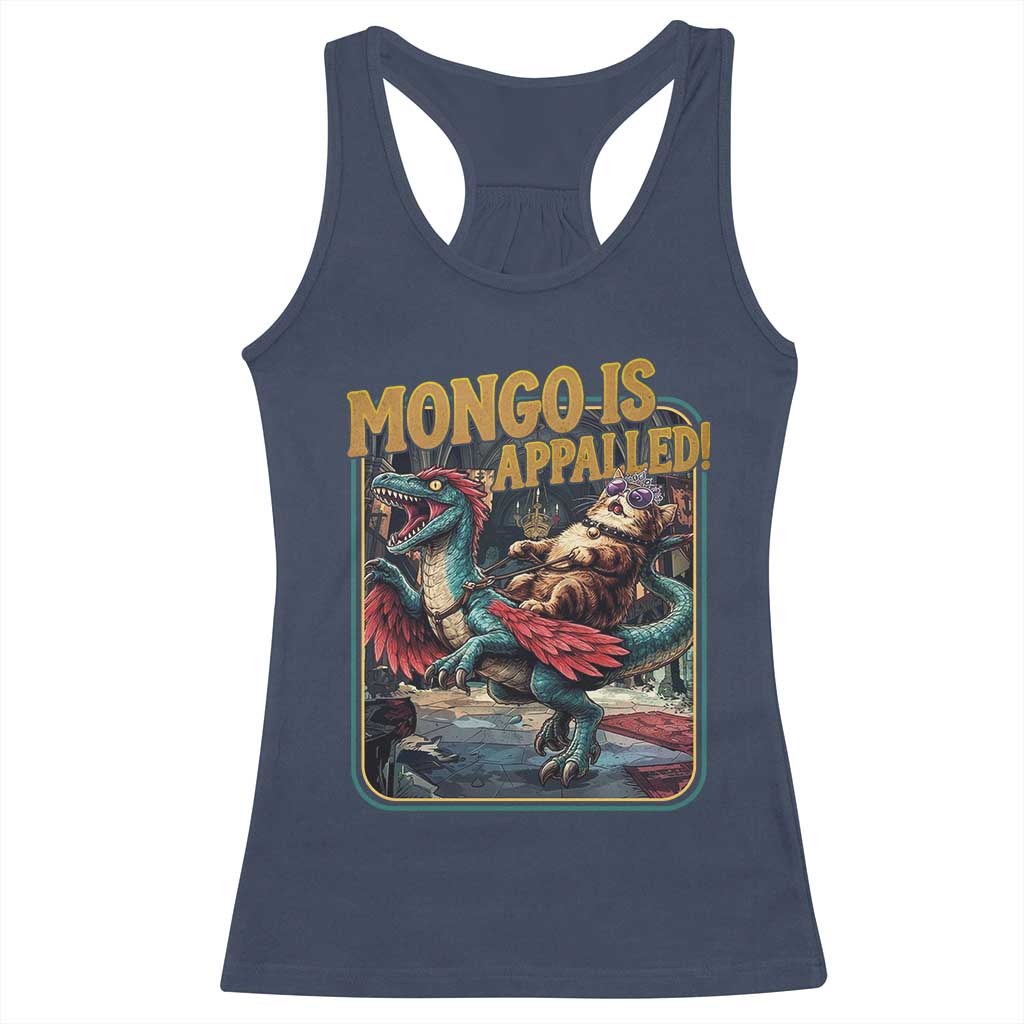 Mongo is Appalled Racerback Tank Top Vintage Princess Donut Riding Mongo