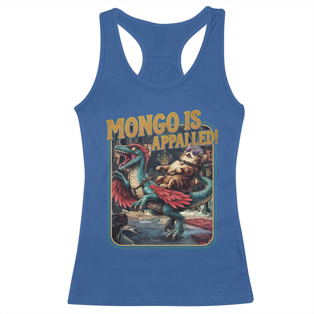 Mongo is Appalled Racerback Tank Top Vintage Princess Donut Riding Mongo