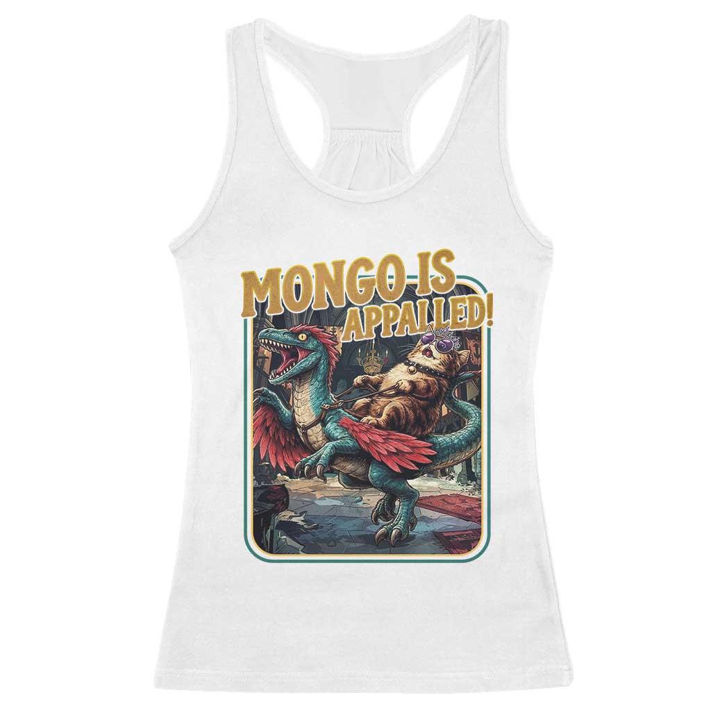 Mongo is Appalled Racerback Tank Top Vintage Princess Donut Riding Mongo