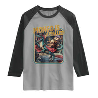 Mongo is Appalled Raglan Shirt Vintage Princess Donut Riding Mongo