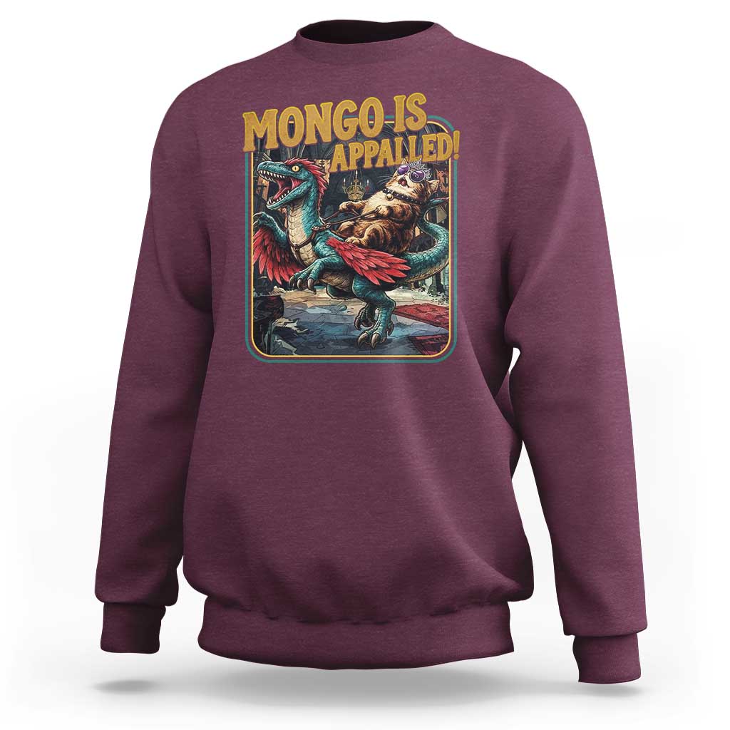 Mongo is Appalled Sweatshirt Vintage Princess Donut Riding Mongo