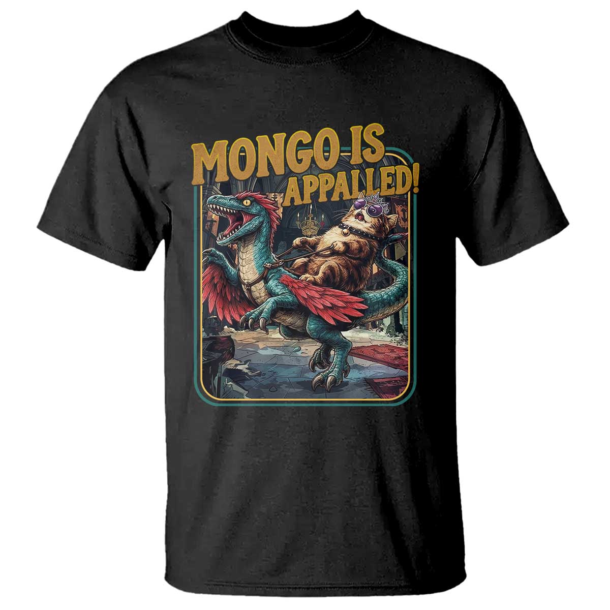 Mongo is Appalled T Shirt Vintage Princess Donut Riding Mongo