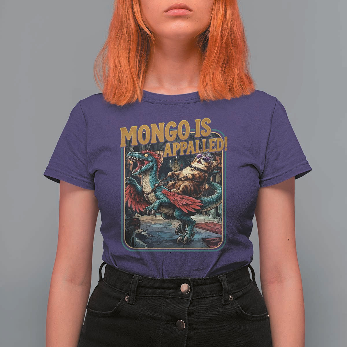 Mongo is Appalled T Shirt For Women Vintage Princess Donut Riding Mongo