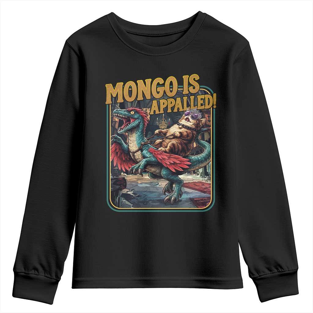 Mongo is Appalled Youth Sweatshirt Vintage Princess Donut Riding Mongo