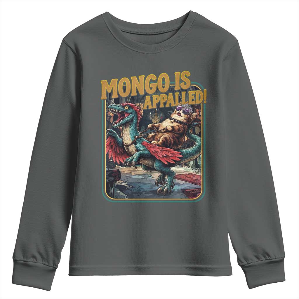 Mongo is Appalled Youth Sweatshirt Vintage Princess Donut Riding Mongo