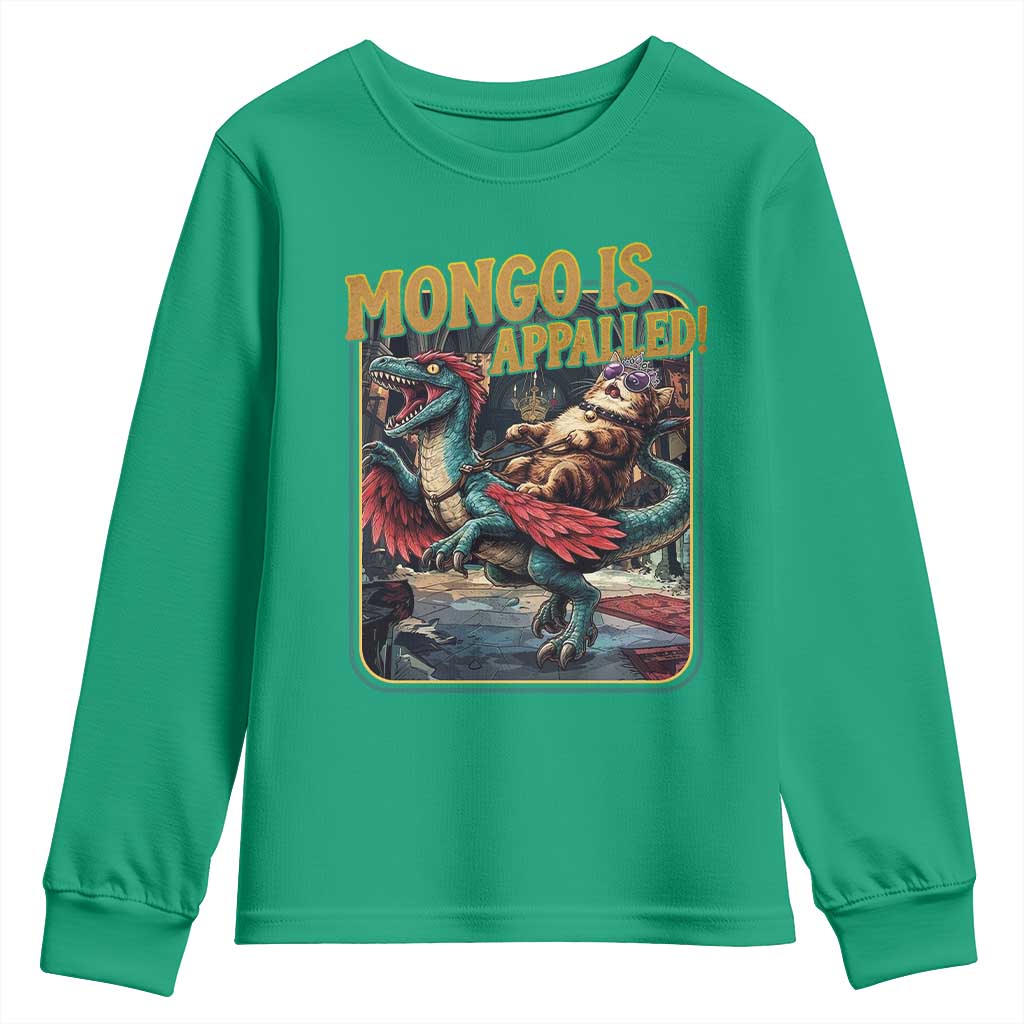 Mongo is Appalled Youth Sweatshirt Vintage Princess Donut Riding Mongo