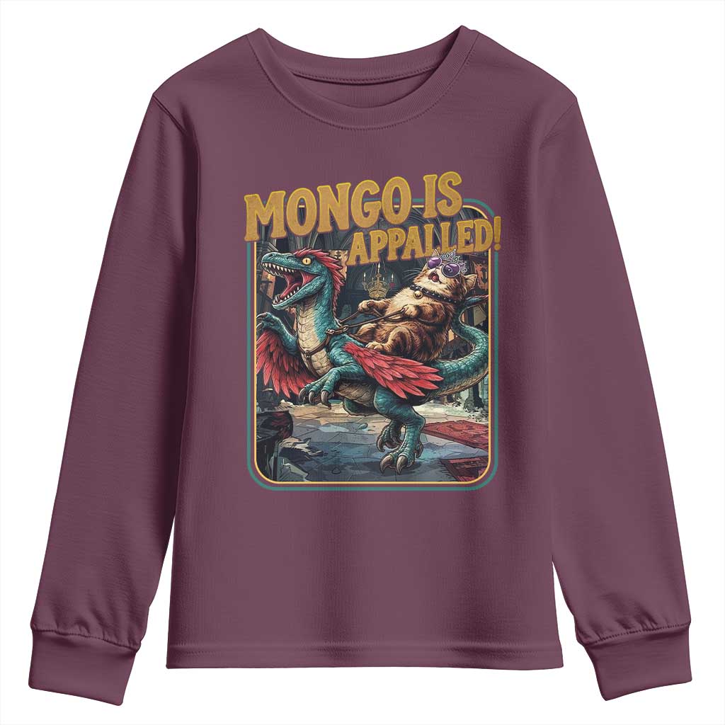 Mongo is Appalled Youth Sweatshirt Vintage Princess Donut Riding Mongo