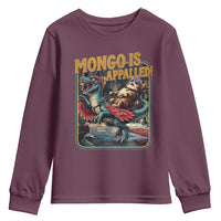 Mongo is Appalled Youth Sweatshirt Vintage Princess Donut Riding Mongo