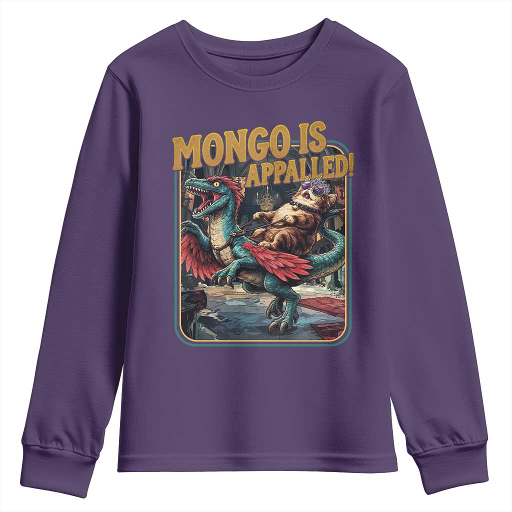 Mongo is Appalled Youth Sweatshirt Vintage Princess Donut Riding Mongo