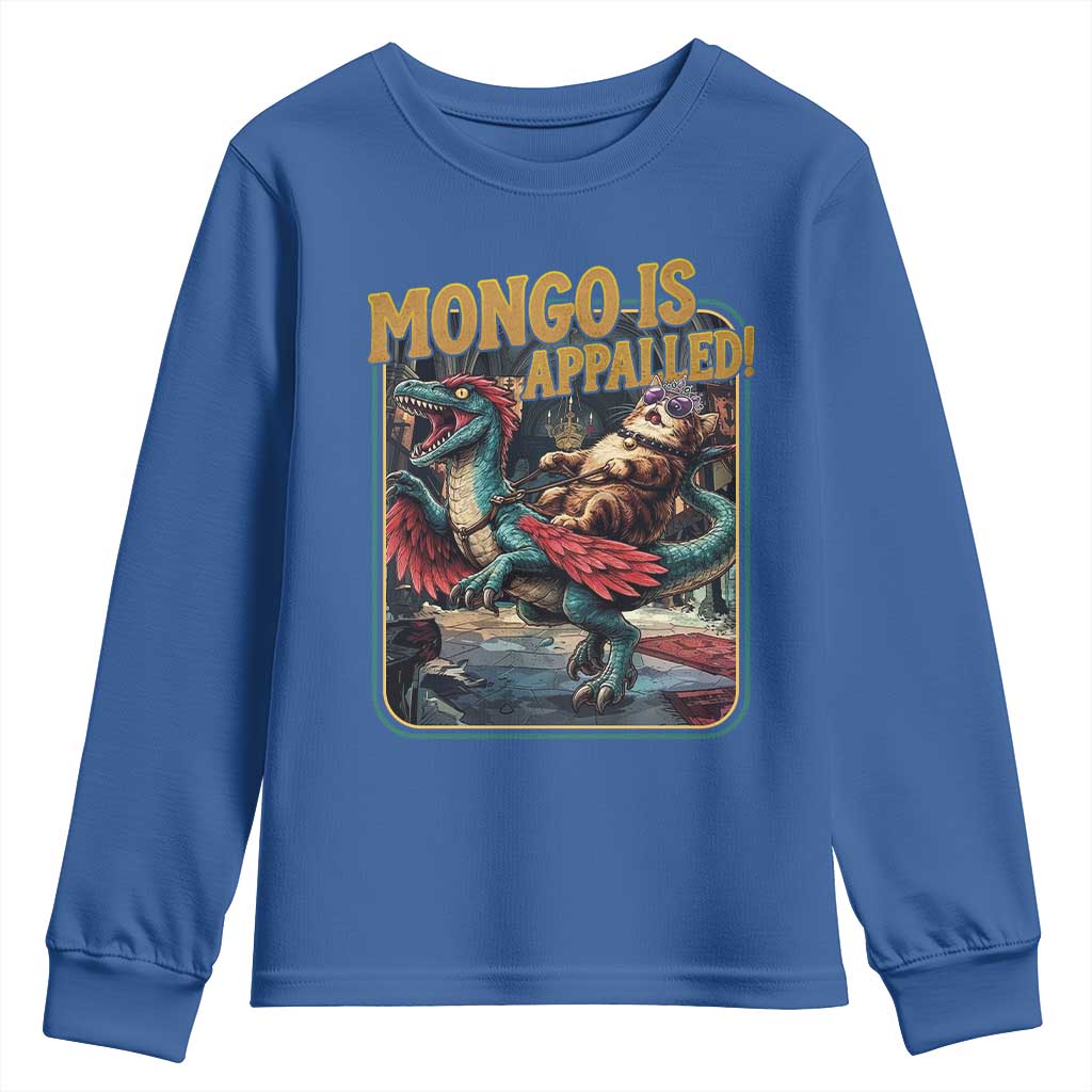 Mongo is Appalled Youth Sweatshirt Vintage Princess Donut Riding Mongo