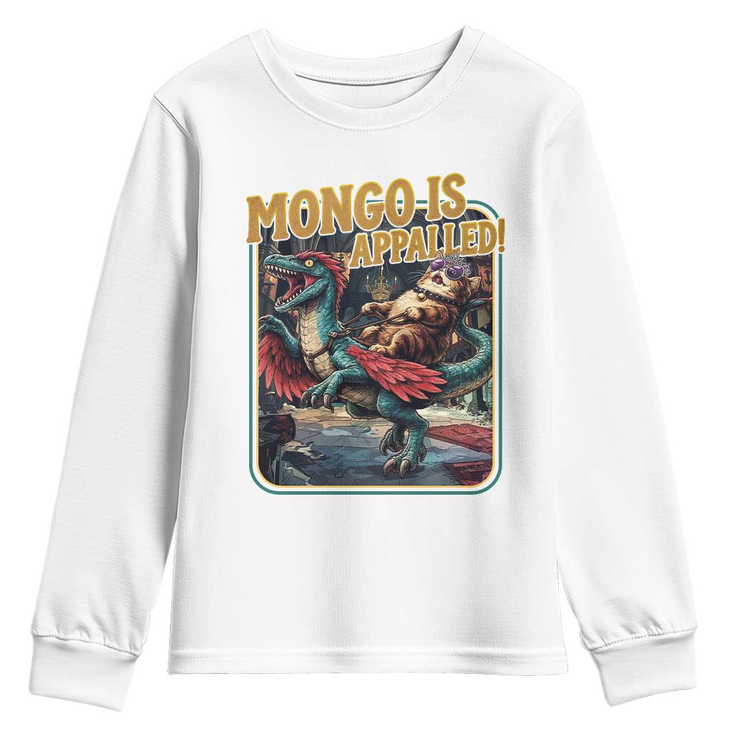 Mongo is Appalled Youth Sweatshirt Vintage Princess Donut Riding Mongo