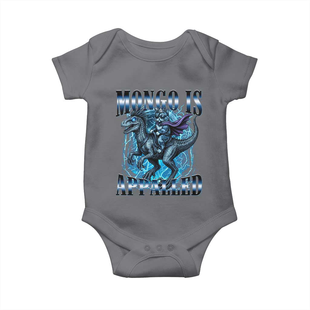 Mongo is Appalled Baby Onesie Funny Princess Donut Riding Mongo