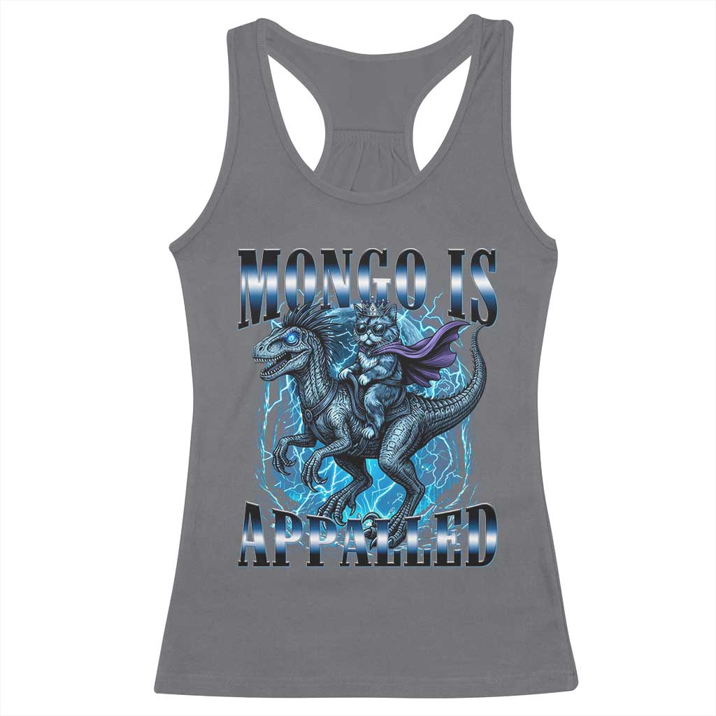 Mongo is Appalled Racerback Tank Top Funny Princess Donut Riding Mongo
