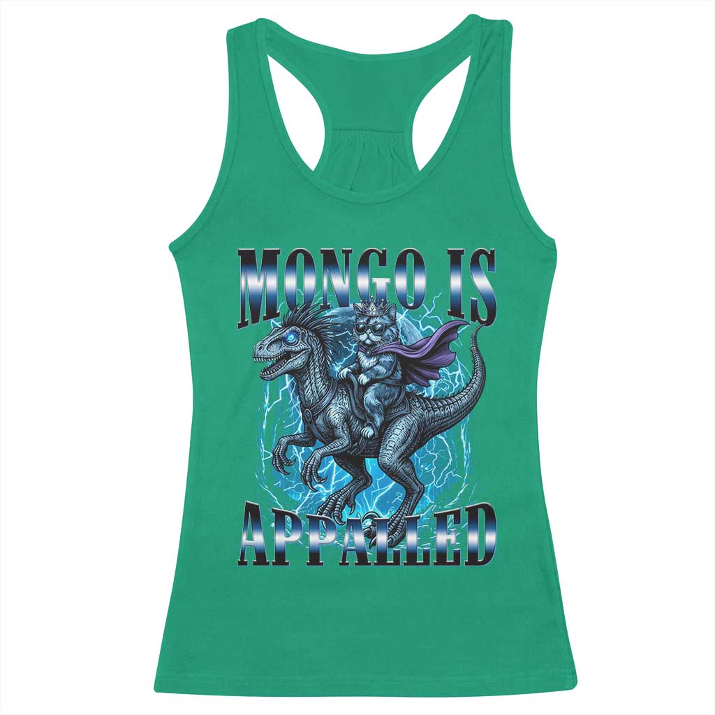 Mongo is Appalled Racerback Tank Top Funny Princess Donut Riding Mongo
