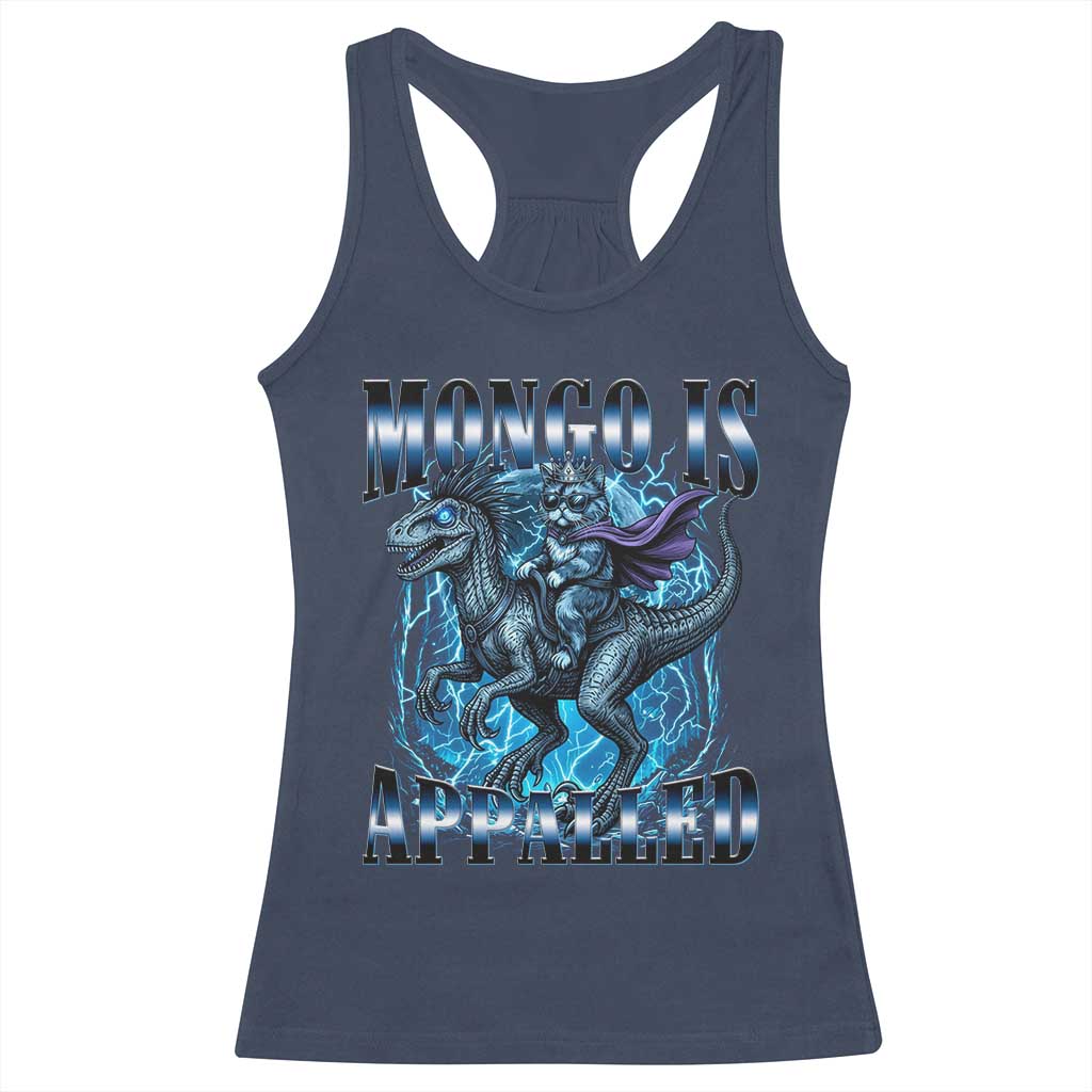 Mongo is Appalled Racerback Tank Top Funny Princess Donut Riding Mongo