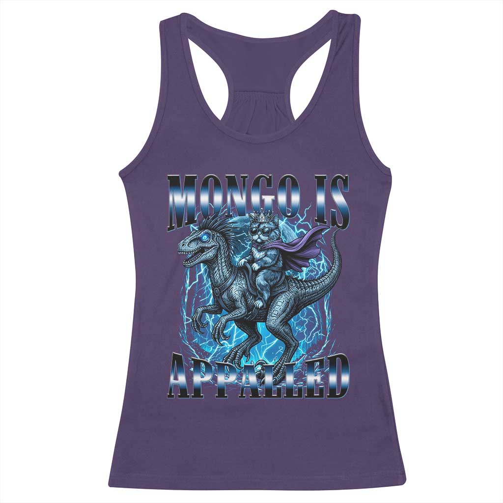 Mongo is Appalled Racerback Tank Top Funny Princess Donut Riding Mongo