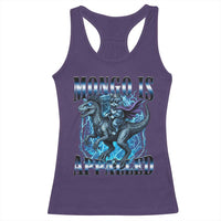 Mongo is Appalled Racerback Tank Top Funny Princess Donut Riding Mongo