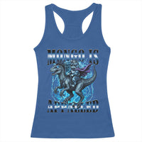 Mongo is Appalled Racerback Tank Top Funny Princess Donut Riding Mongo