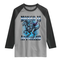 Mongo is Appalled Raglan Shirt Funny Princess Donut Riding Mongo