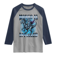 Mongo is Appalled Raglan Shirt Funny Princess Donut Riding Mongo