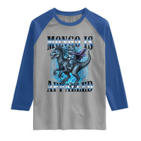 Mongo is Appalled Raglan Shirt Funny Princess Donut Riding Mongo