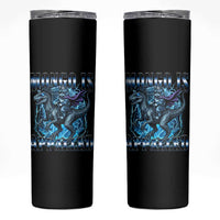 Mongo is Appalled Skinny Tumbler Funny Princess Donut Riding Mongo