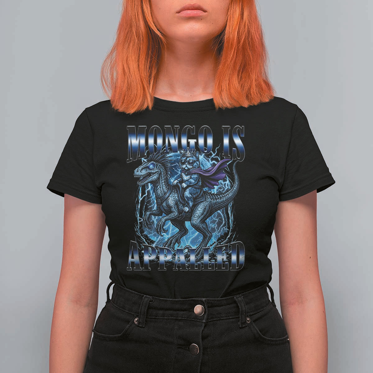 Mongo is Appalled T Shirt For Women Funny Princess Donut Riding Mongo