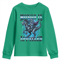 Mongo is Appalled Youth Sweatshirt Funny Princess Donut Riding Mongo