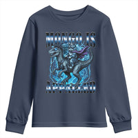 Mongo is Appalled Youth Sweatshirt Funny Princess Donut Riding Mongo