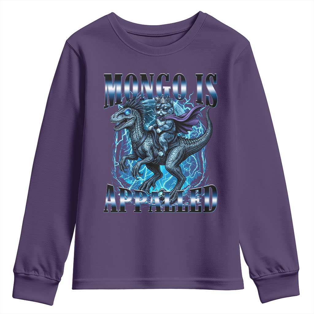 Mongo is Appalled Youth Sweatshirt Funny Princess Donut Riding Mongo