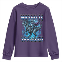 Mongo is Appalled Youth Sweatshirt Funny Princess Donut Riding Mongo