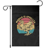 Mongo is Appalled Garden Flag Vintage Princess Cat Riding Dinosaur