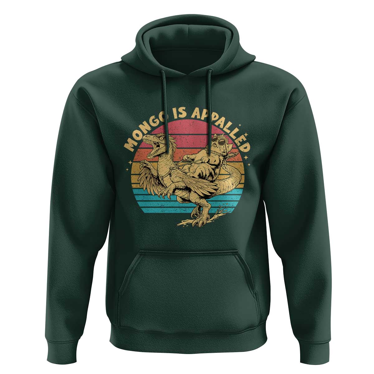 Mongo is Appalled Hoodie Vintage Princess Cat Riding Dinosaur