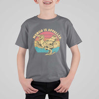 Mongo is Appalled T Shirt For Kid Vintage Princess Cat Riding Dinosaur