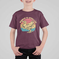Mongo is Appalled T Shirt For Kid Vintage Princess Cat Riding Dinosaur
