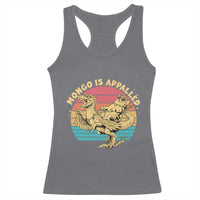 Mongo is Appalled Racerback Tank Top Vintage Princess Cat Riding Dinosaur