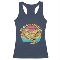 Mongo is Appalled Racerback Tank Top Vintage Princess Cat Riding Dinosaur