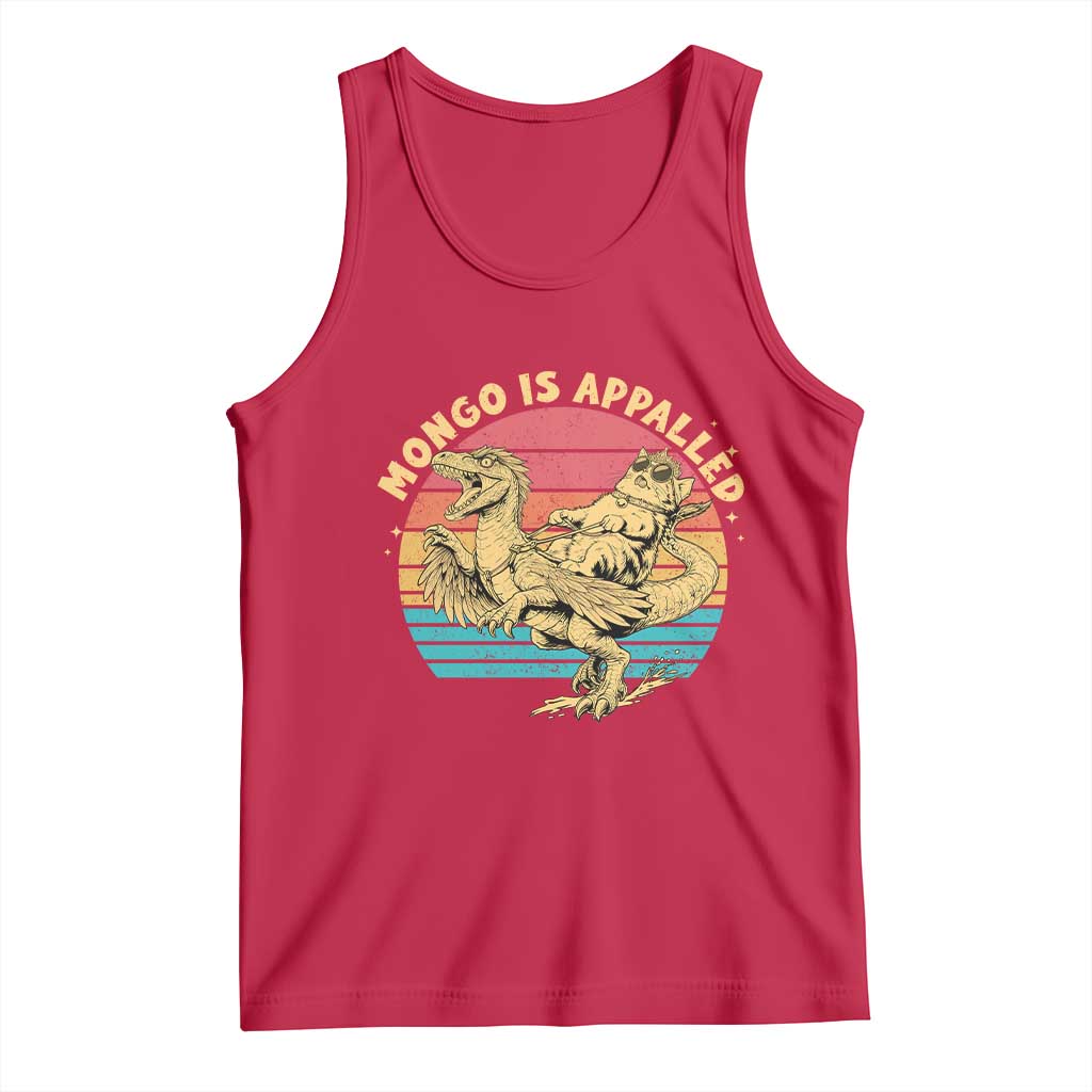 Mongo is Appalled Tank Top Vintage Princess Cat Riding Dinosaur