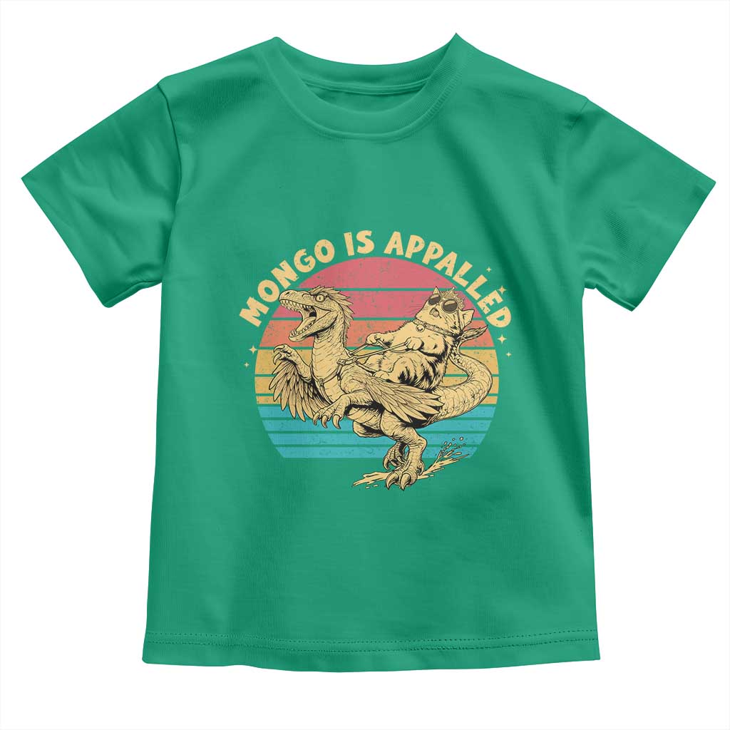 Mongo is Appalled Toddler T Shirt Vintage Princess Cat Riding Dinosaur