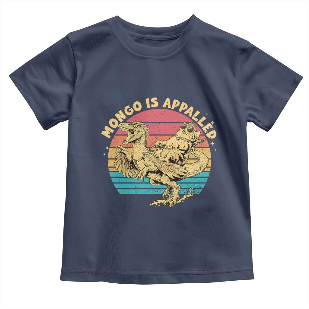 Mongo is Appalled Toddler T Shirt Vintage Princess Cat Riding Dinosaur