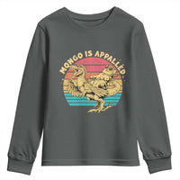 Mongo is Appalled Youth Sweatshirt Vintage Princess Cat Riding Dinosaur