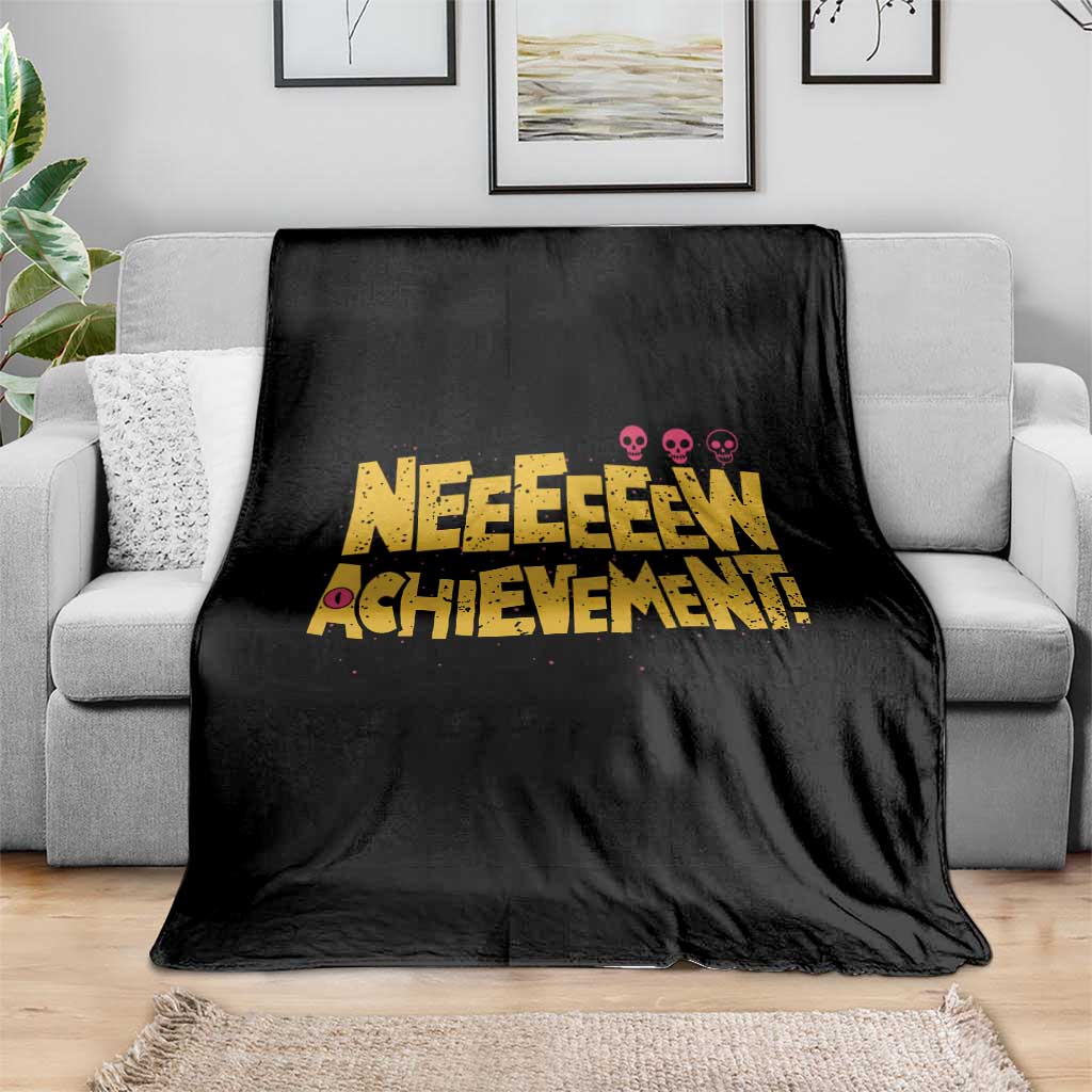 New Achievement Throw Blanket Funny Sci-Fi Book Lover