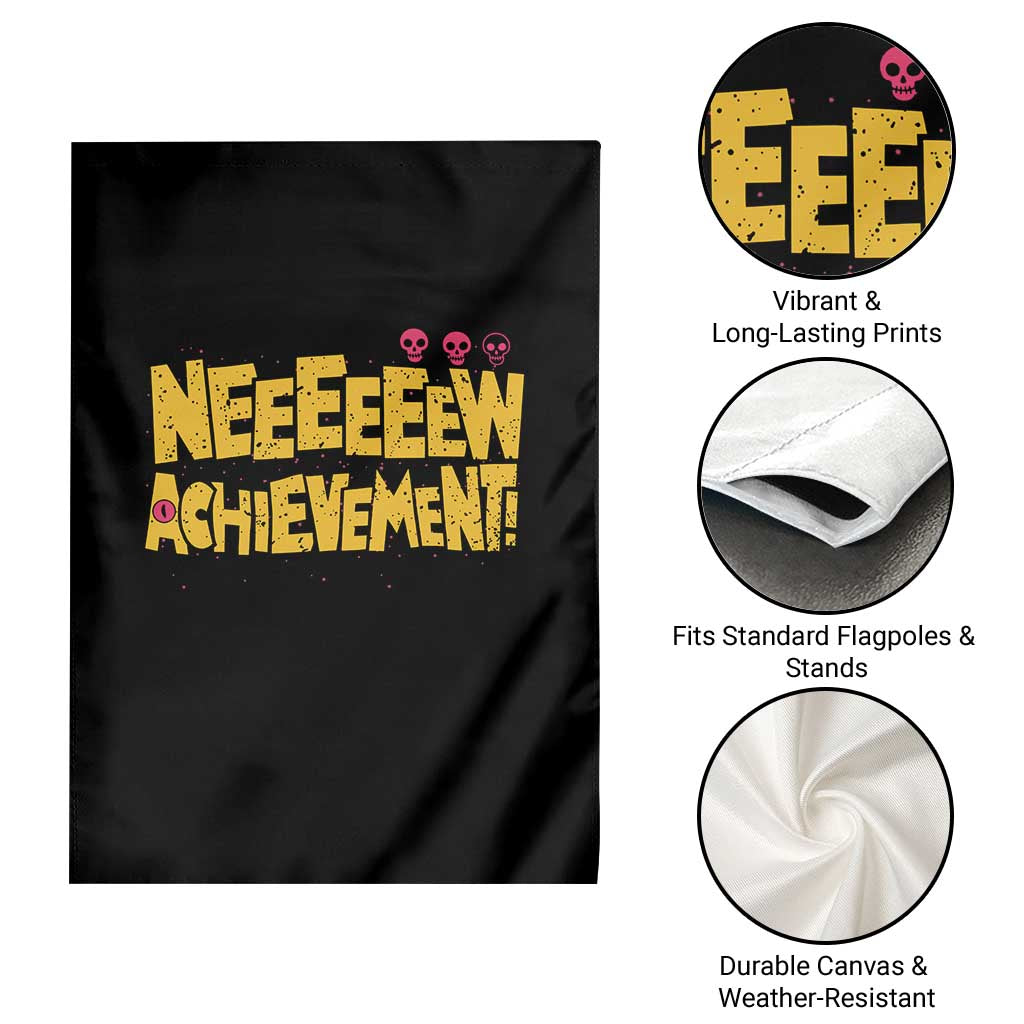 New Achievement Garden Flag Funny Sci-Fi Book Lover